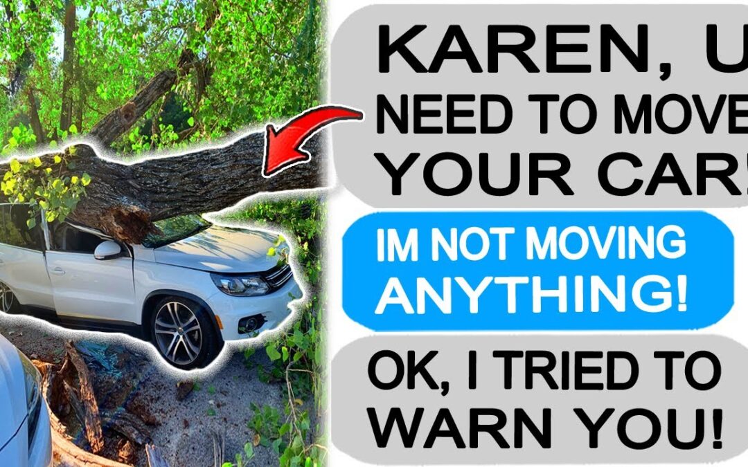 Karen REFUSES to move Car, ends up REGRETTING IT! r/EntitledPeople