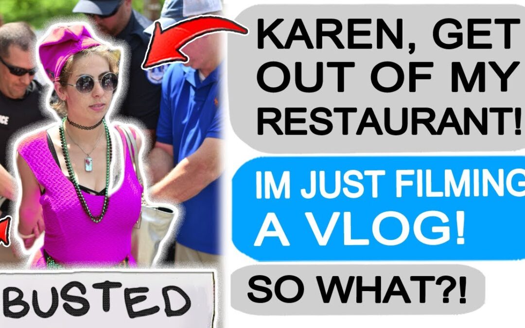 Karen VLOGS IN MY RESTAURANT, GETS KICKED OUT! r/EntitledPeople
