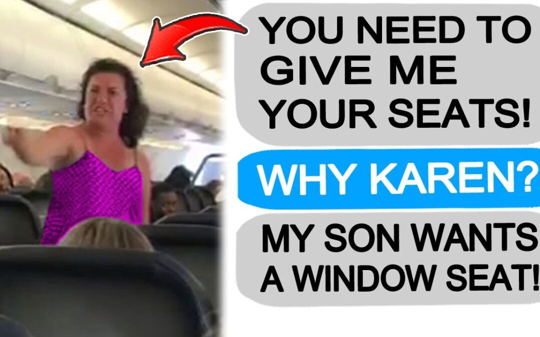 Karen DEMANDS MY SEATS, GETS TAUGHT A LESSON! r/EntitledPeople