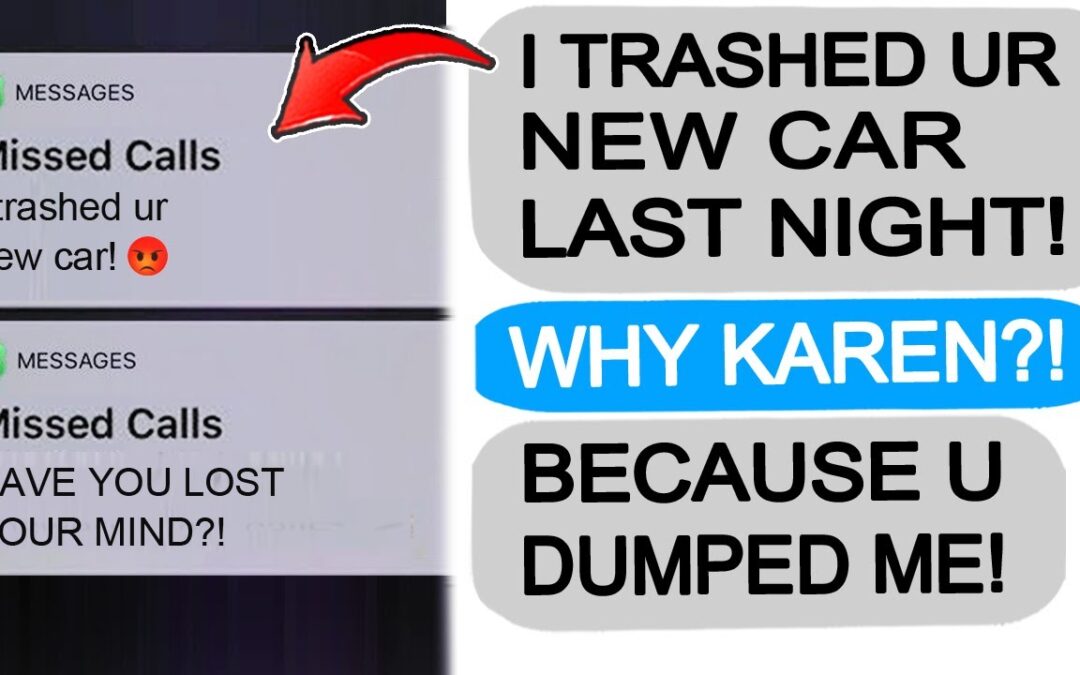 Karen TRASHES MY CAR, I PRESS CHARGES! r/EntitledPeople