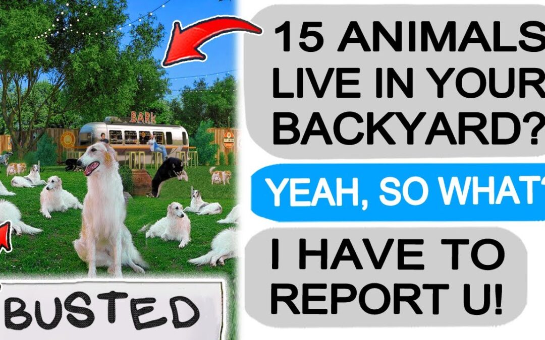 Neighbor is HOARDING ANIMALS in her Backyard! Should I Report Them? r/EntitledPeople
