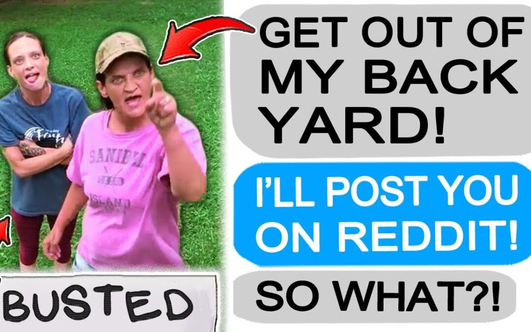 Neighbor TRESPASSES in my Yard! Threatens to EXPOSE ME on Reddit! r/EntitledPeople