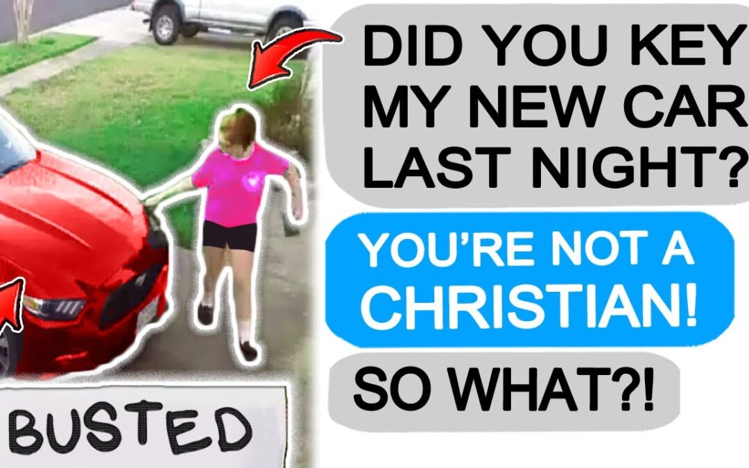 Neighbor KEYS MY CAR! So I Call the Cops on Her! r/EntitledPeople